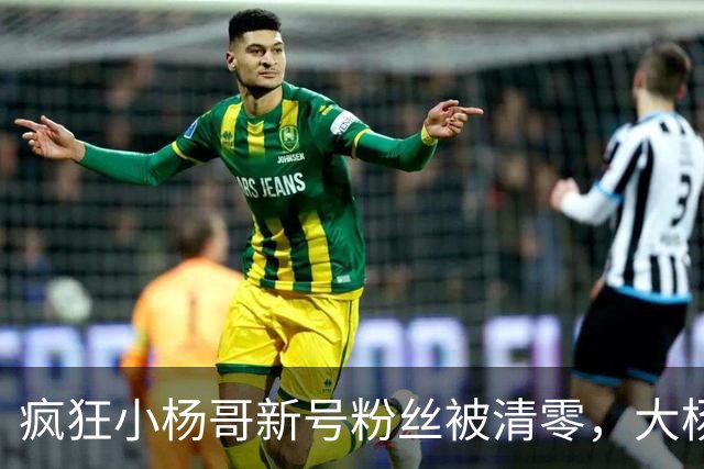 疯狂小杨哥新号粉丝被清零，大杨哥新号粉丝跌至2.6万！此前注销亿级旧账号